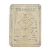 Alles over spel - honkbal magneet (Verticaal)