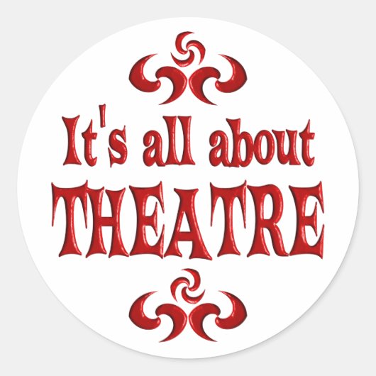 ALLES OVER THEATER RONDE STICKER (Voorkant)