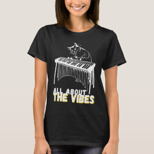 Alles over Vibes Vibraphone Jazz Cat Musician T-shirt