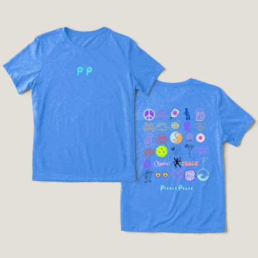 Alles pekel Tri-Blend shirt (Ontwerp Voorkant & Achterkant)