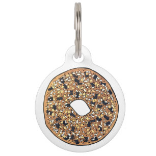 Alles Poppy Sesamzaad Bagel Ontbijt Eten Huisdierpenning