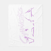 Alles rond de middelste bank fleece deken (Voorkant)