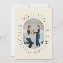 Alles rondom Vrolijk Kerstfeest Kleurrijke Fotokaa Kaart