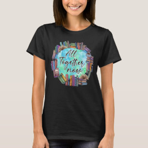 Alles samen nu de Boeken van de Bibliotheek van de T-shirt