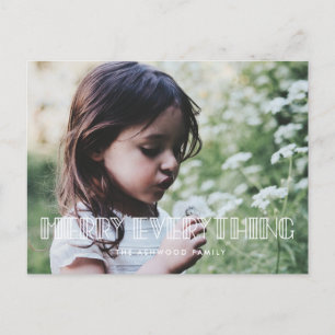 Alles samenvoegen Kunstdeco-scriptfoto Feestdagenkaart