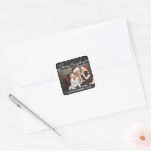 Alles-script kerkbordvakantiefoto samenvoegen vierkante sticker