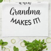 Alles smaakt beter als oma het mam maakt theedoek (Gevouwen)