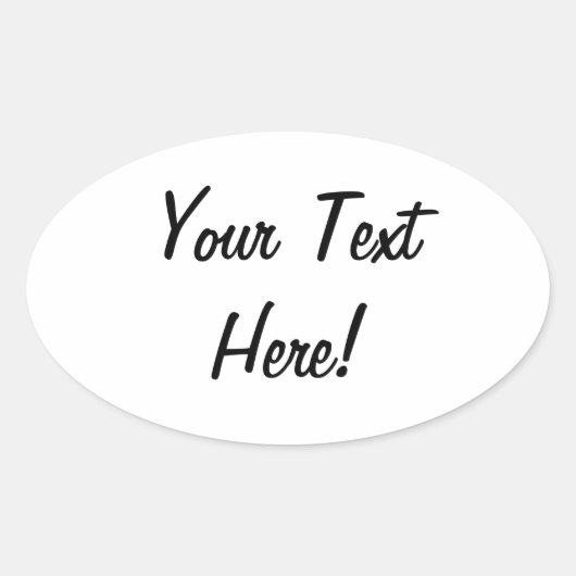 ALLES Stickers Voeg je eigen tekst toe! (Voorkant)