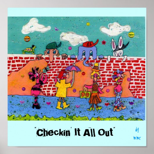 "Alles uitchecken" Poster (Voorkant)