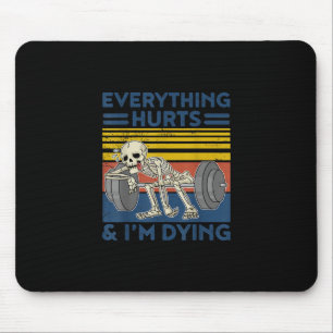 Alles van de uren Weightlift Ness Gym Gift Muismat