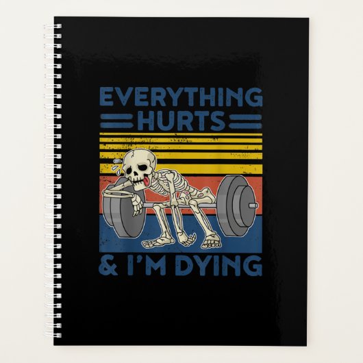 Alles van de uren Weightlift Ness Gym Gift Planner (Voorkant)