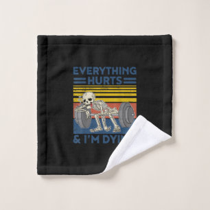 Alles van de uren Weightlift Ness Gym Gift Washandje