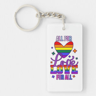 Alles Voor Liefde Liefde Voor Allen - LGBTQ+ Pride Sleutelhanger