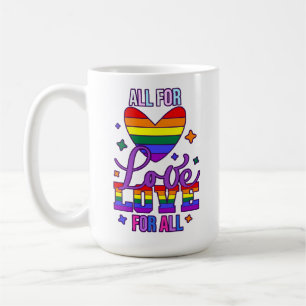 Alles Voor Liefde Liefde Voor Allen - LGBTQ+ Trots Koffiemok