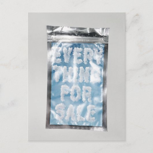 Alles voor verkoop briefkaart (Voorkant)