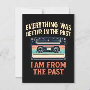 Alles was beter in het verleden cassette briefkaart