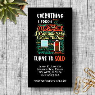 Alles wat ik aanraak, draait om de verkoop van onr magnetisch visitekaartje