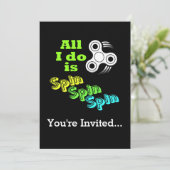 Alles wat ik doe is Spin Fidget Spinner Kaart (Staand voorkant)