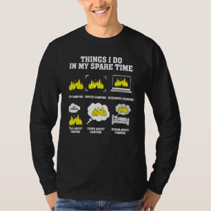 Alles wat ik in mijn vrije tijd doe over auto's t-shirt