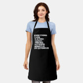 Alles wat ik leuk vind schort (Gedragen)