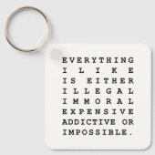 Alles wat ik leuk vind sleutelhanger (Voorkant)