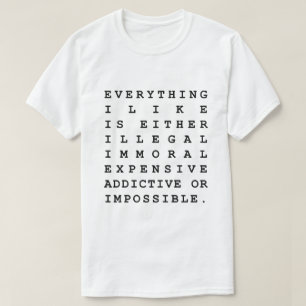 Alles wat ik leuk vind t-shirt
