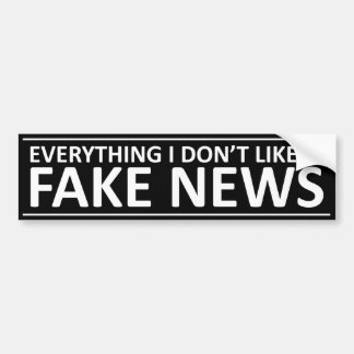 Alles wat ik niet leuk vind is FAKE NEWS-Bumper St Bumpersticker