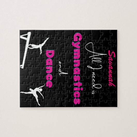 Alles wat ik nodig heb is Gymnastiek en Dance Legpuzzel (Horizontaal)