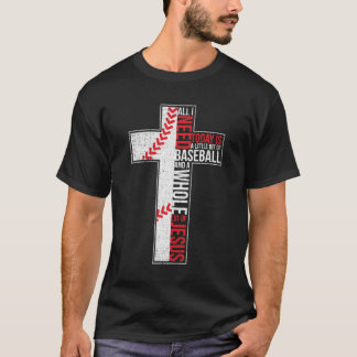 Alles wat ik nodig heb is honkbal en Jezus Christe T-shirt