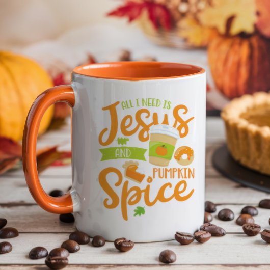 Alles wat ik nodig heb is Jezus en Pumpkin Spice Mok