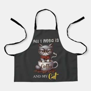 Alles wat ik nodig heb is koffie en mijn kat schort