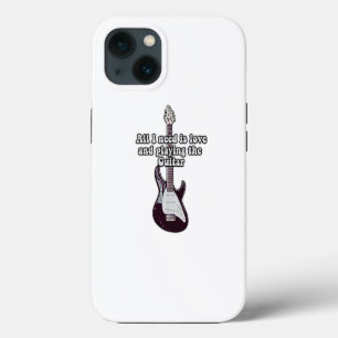 Alles wat ik nodig heb is liefde en gitaar spelen. iPhone 13 hoesje