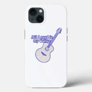 Alles wat ik nodig heb is mijn gitaar. motiverende iPhone 13 hoesje
