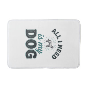Alles wat ik nodig heb is mijn hond Vintage gravur Badmat