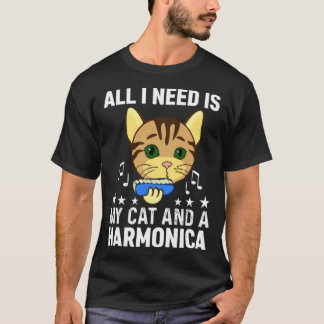 Alles wat ik nodig heb is mijn kat en een mondharm t-shirt