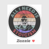Alles wat ik nodig heb is stoïcisme - Marcus Aurel Sticker (Vel)