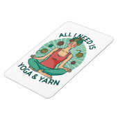 Alles wat ik nodig heb is Yoga en Yarne zin Magneet (Linkerzijde)