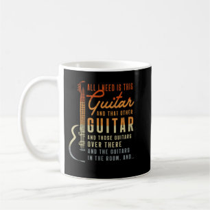 Alles wat ik nodig heb: Ishis Guitar Player Guitar Koffiemok