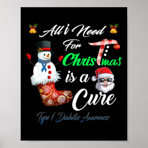 Alles wat ik nodig heb voor Kerstmis is een genezi Poster
