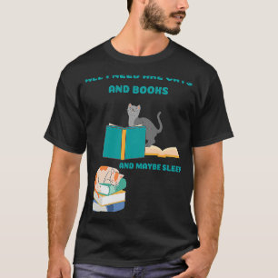 Alles wat ik nodig heb zijn kratten en boeken en m t-shirt
