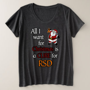 Alles wat ik voor Kerstmis/Kerstman wil...RSD Grote Maat T-shirt