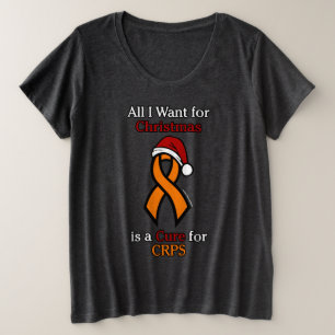 Alles wat ik voor Kerstmis/Pet wil...CRPS Grote Maat T-shirt