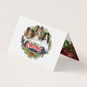 "Alles wat ik voor Kerstmis wil" - Gevouwen kaart