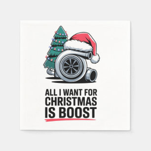 Alles wat ik voor Kerstmis wil is Boost Turbo Moto Servet