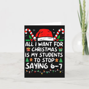 Alles wat ik voor Kerstmis wil is dat mijn student Kaart