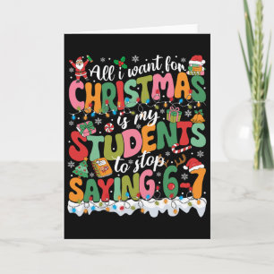 Alles wat ik voor Kerstmis wil is dat mijn student Kaart