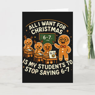 Alles wat ik voor Kerstmis wil is dat mijn student Kaart