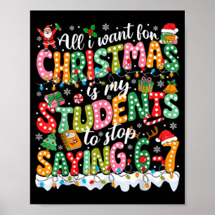 Alles wat ik voor Kerstmis wil is dat mijn student Poster
