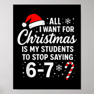 Alles wat ik voor Kerstmis wil is dat mijn student Poster