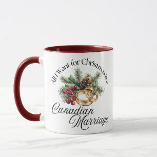 Alles wat ik voor Kerstmis wil is een Canadees huw Mok